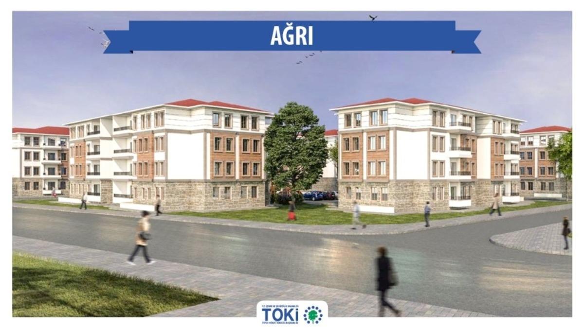 Ağrı&rsquo;ya yapılacak 300 konutun ihalesi yapıldı