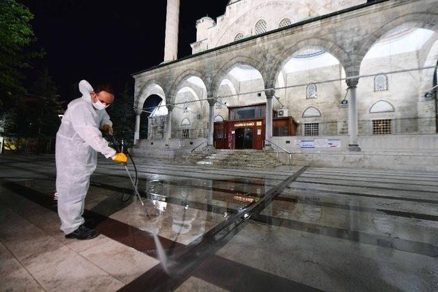 Başkent camilerinde hijyen önlemi