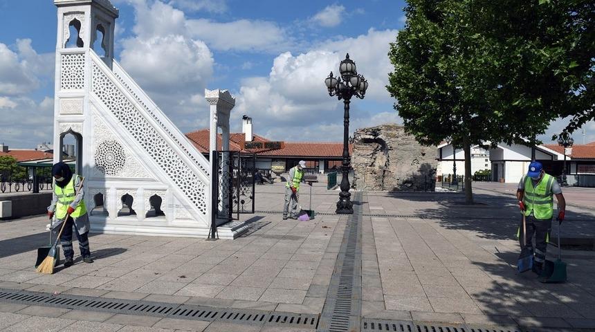 Başkent camilerinde hijyen önlemi