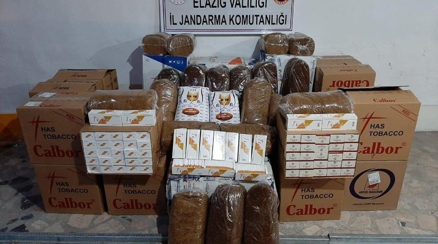 Elazığ&rsquo;da 750 kilo t&uuml;t&uuml;n ile 200 bin adet makaron ele ge&ccedil;irildi