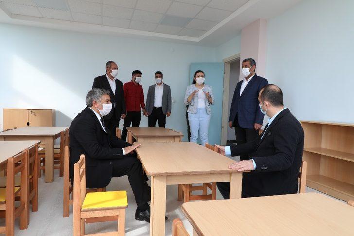 Çakmak ve Şayir, yapımı biten anaokulunu inceledi G3