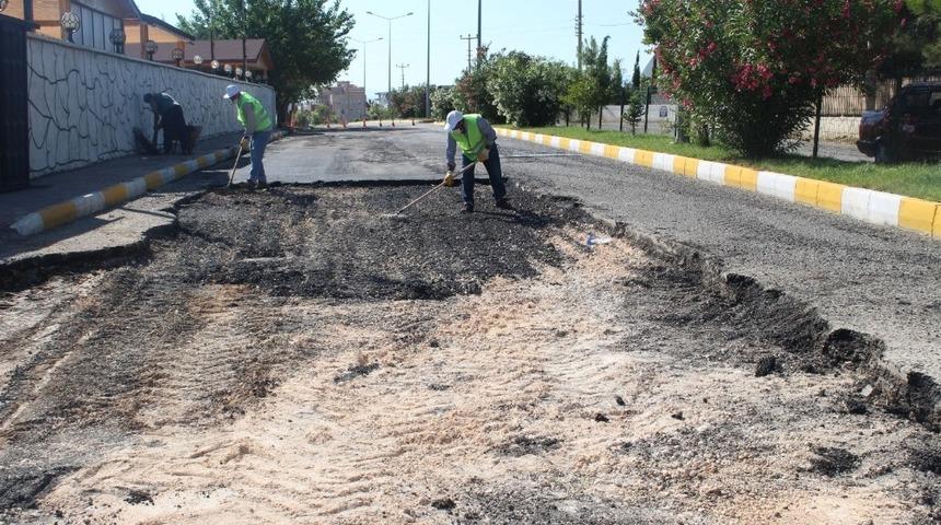 Kahta&rsquo;da yol yapım &ccedil;alışmaları aralıksız devam ediyor