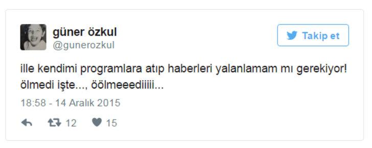 Güner Özkul'dan 'Münir Özkul öldü' haberine yanıt G5