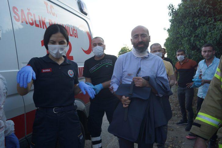 Bursa'da feci kaza! Metrelerce savruldu, duvarı yıkıp bahçeye girdi G3