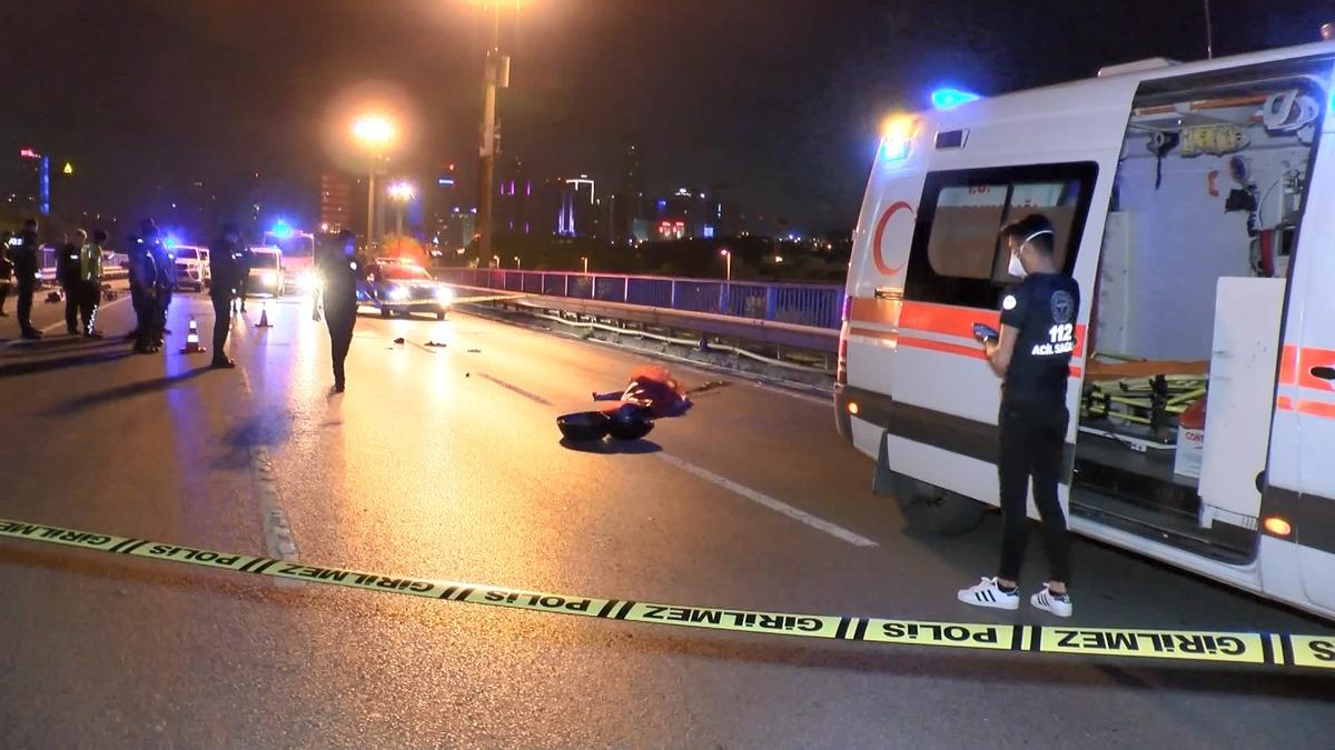 Sarıyer'de feci kaza! Motosiklet s&uuml;r&uuml;c&uuml;s&uuml; hayatını kaybetti