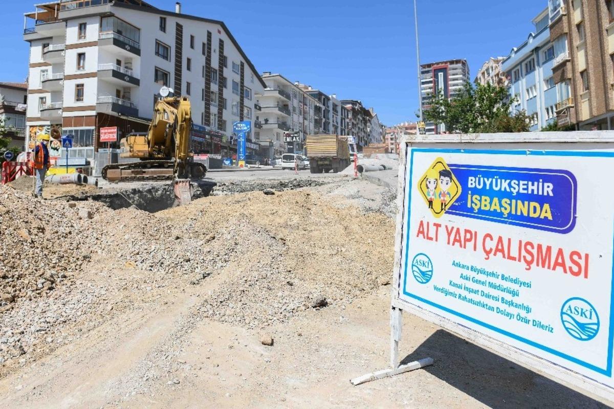 ASKİ, Ke&ccedil;i&ouml;ren Gazeller Caddesi&rsquo;nin su baskınları &ccedil;ilesine son veriyor