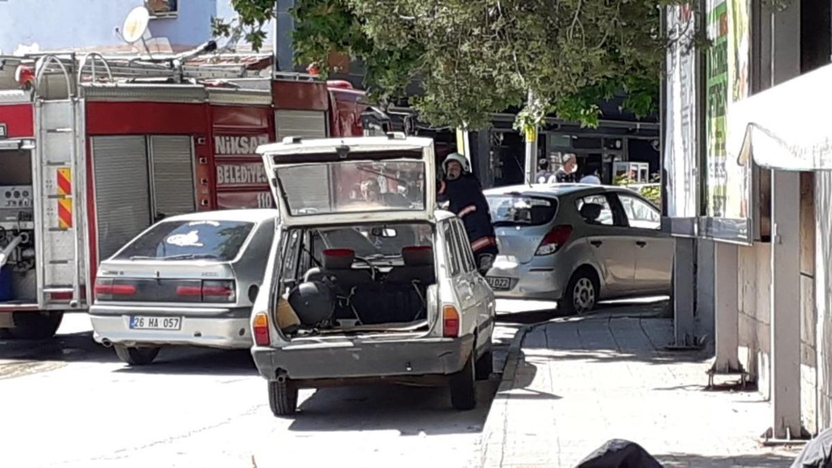 Tokat&rsquo;ta gaz ka&ccedil;ıran otomobil korku dolu anlar yaşattı