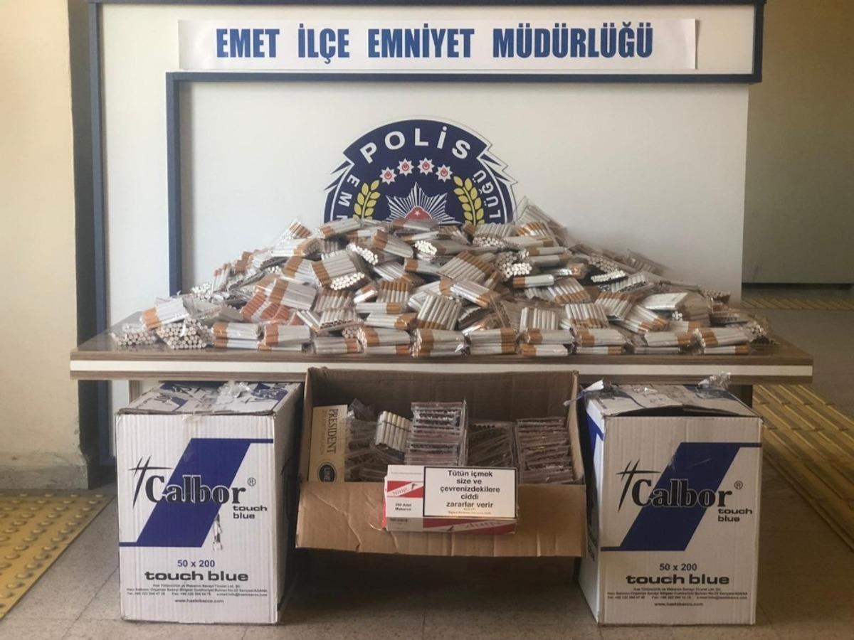 K&uuml;tahya&rsquo;da ka&ccedil;ak t&uuml;t&uuml;n operasyonu