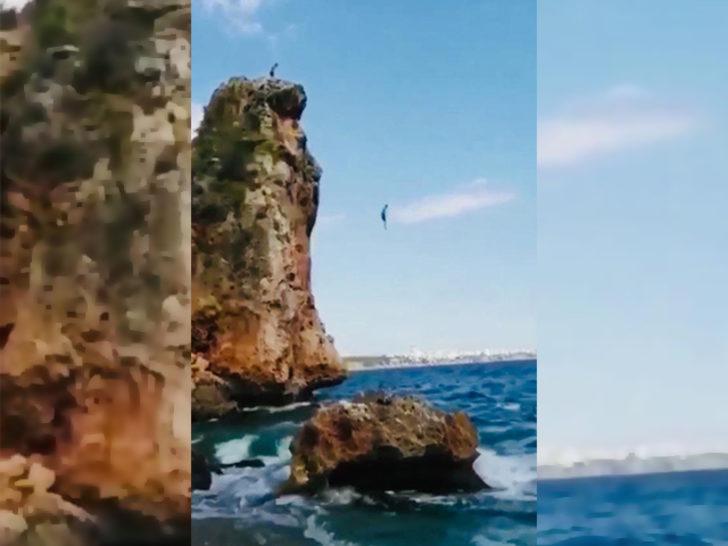 Yasak kalktı! 30 metreden kendini denize bıraktı G3