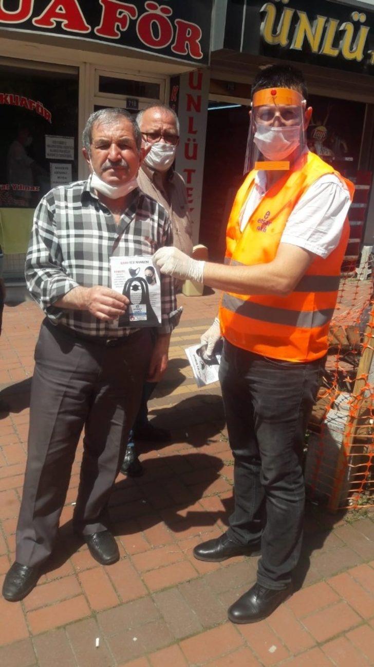 800 adet maske dağıttılar G3