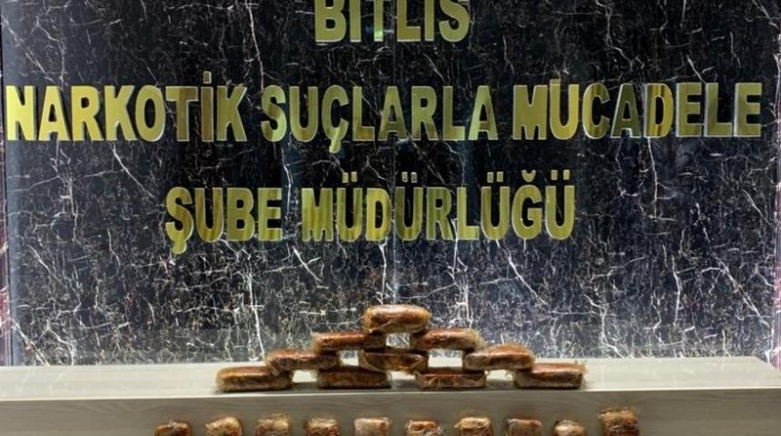 Bitlis&rsquo;te 18 kilo 900 gram eroin ele ge&ccedil;irildi