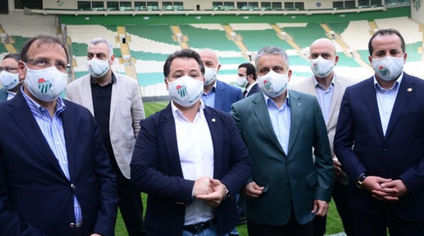 Bursaspor antrenmanına sürpriz ziyaret