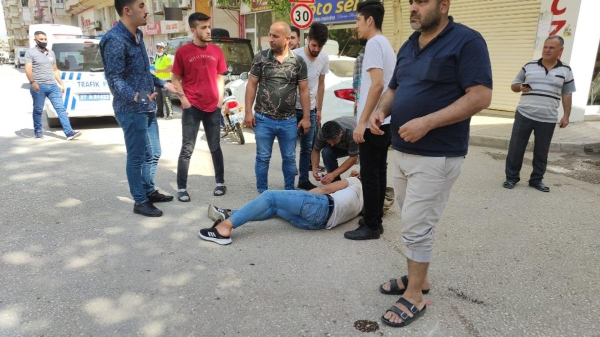 Motosiklet ile kamyonet &ccedil;arpıştı 1 yaralı