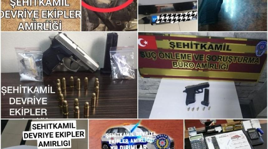 Gaziantep&rsquo;te &ccedil;ok sayıda tabanca, t&uuml;fek ve fişek ele ge&ccedil;irildi