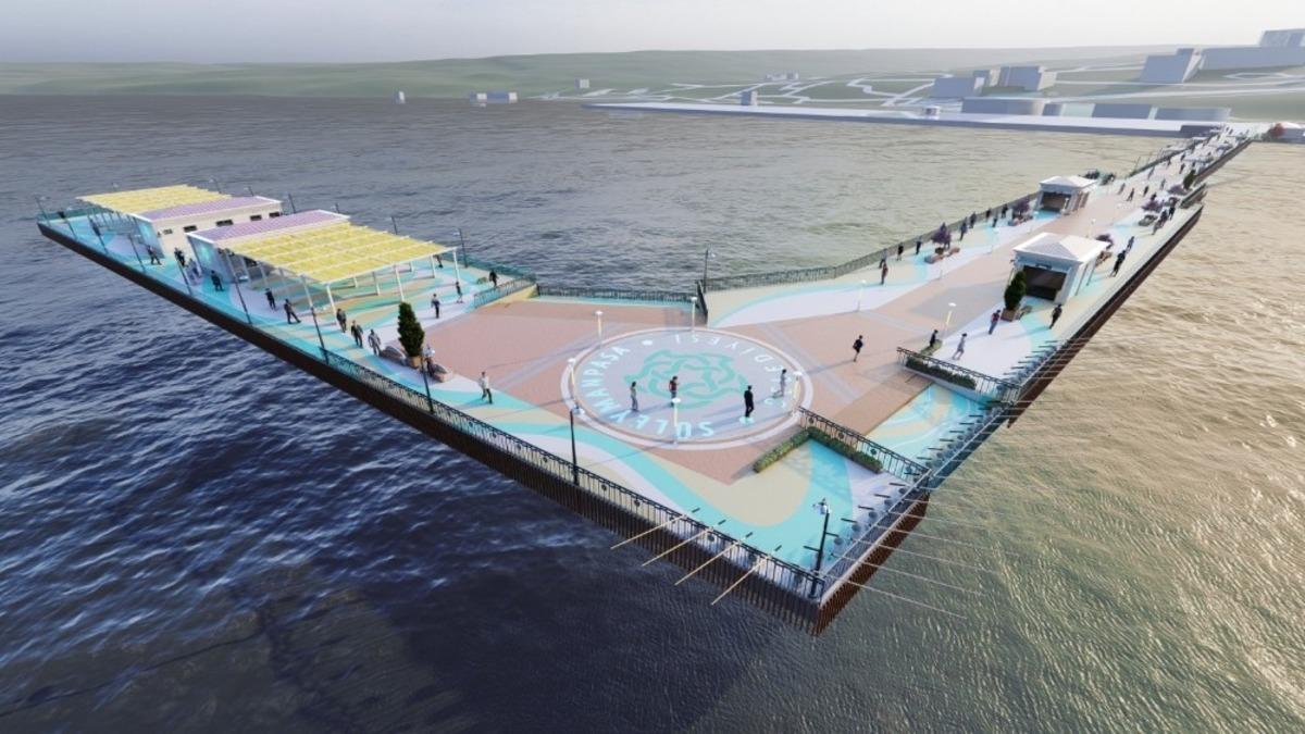 Turizme b&uuml;y&uuml;k katkı yapması beklenen iskelede sona geliniyor