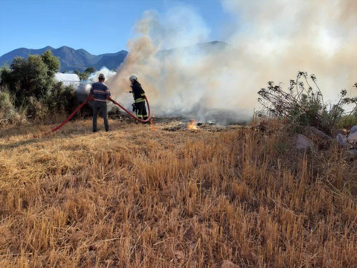Muğla'da 4 alanda çıkan anız yangınları söndürüldü G2