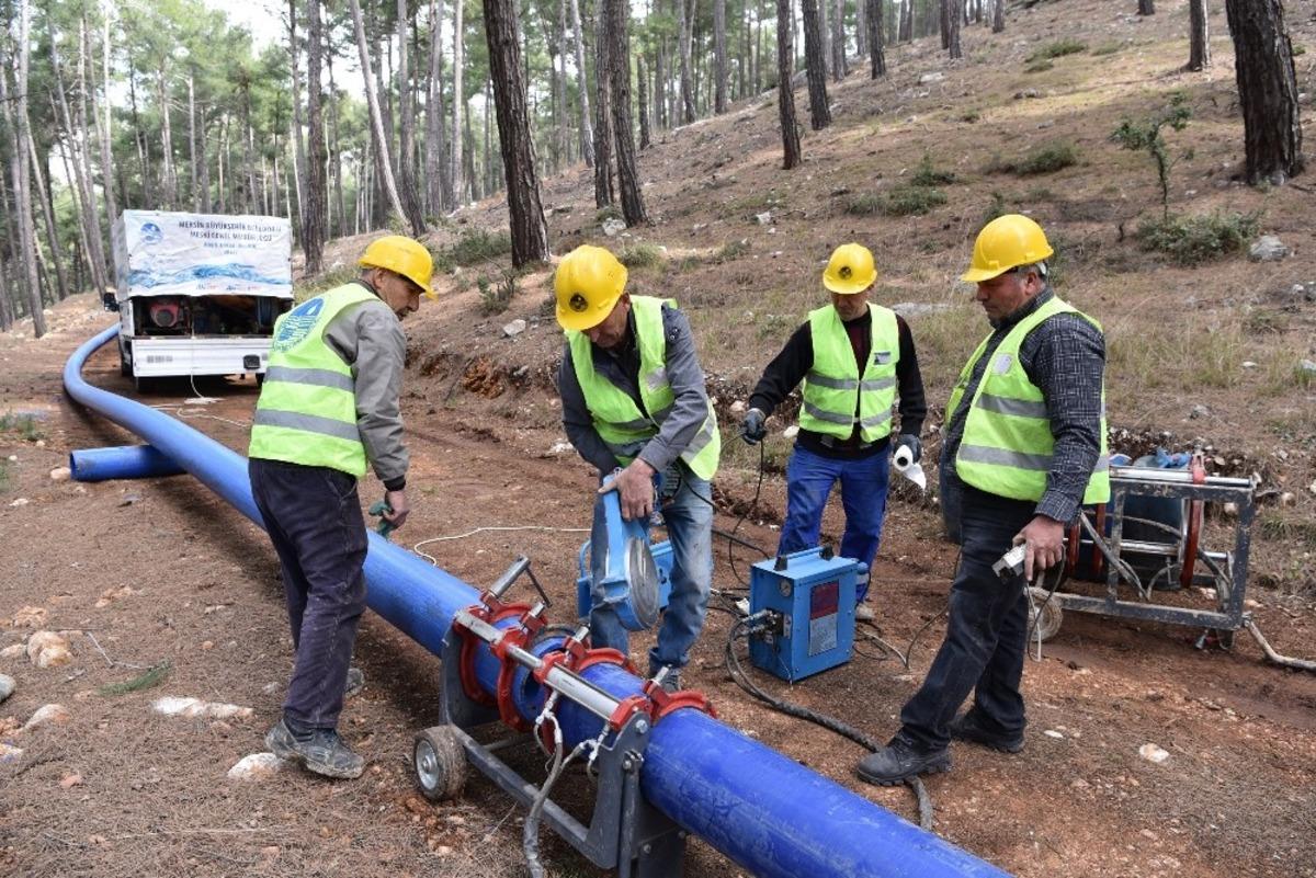 MESKİ, 14 ayda 355 kilometre i&ccedil;me suyu hattı d&ouml;şedi