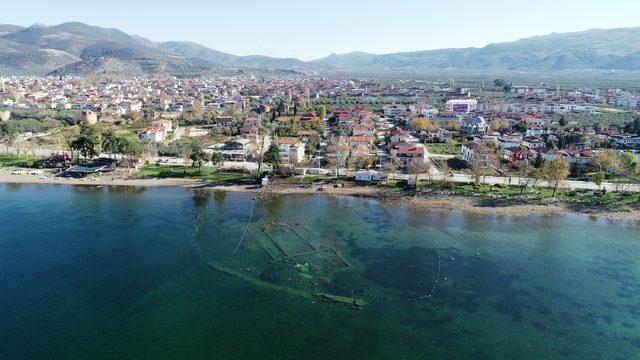 1500 yıllık batık bazilika korona sürecinde daha belirgin hale geldi