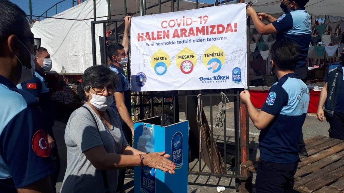 Ey&uuml;psultan&rsquo;da pazar yerlerinin denetimi devam ediyor