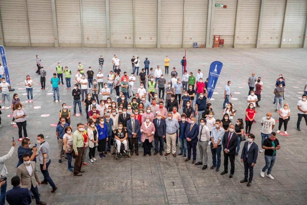 Başkan Soyer İzmir g&ouml;n&uuml;ll&uuml;lerini ziyaret etti