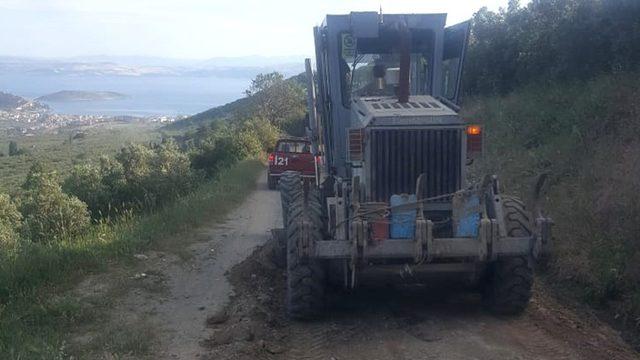 Erdek’te Oduncu yolu onarıldı