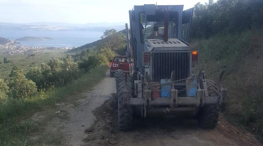 Erdek&rsquo;te Oduncu yolu onarıldı