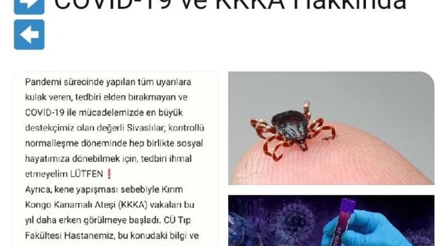 Sivas Valisinden &lsquo;Kene&rsquo; uyarısı