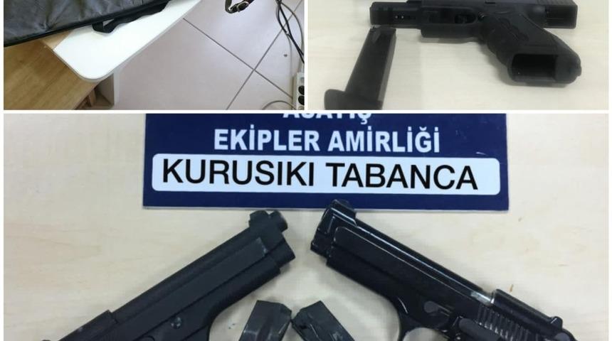 T&uuml;fek ve tabancalar ele ge&ccedil;irildi