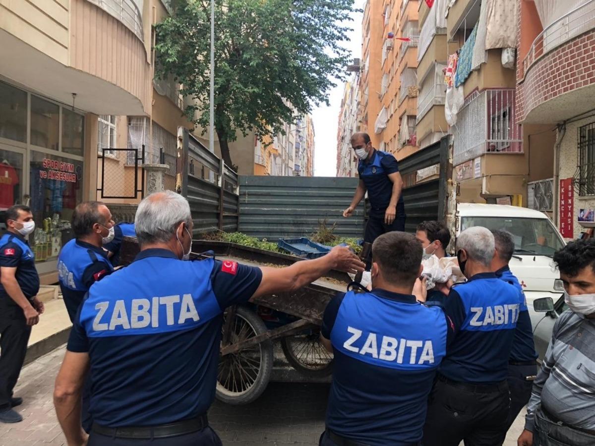 Siirt&rsquo;te kaldırım işgali denetimi