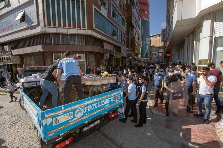 Zabıtadan kaldırım işgaline ve seyyar satıcılara yönelik denetim G1