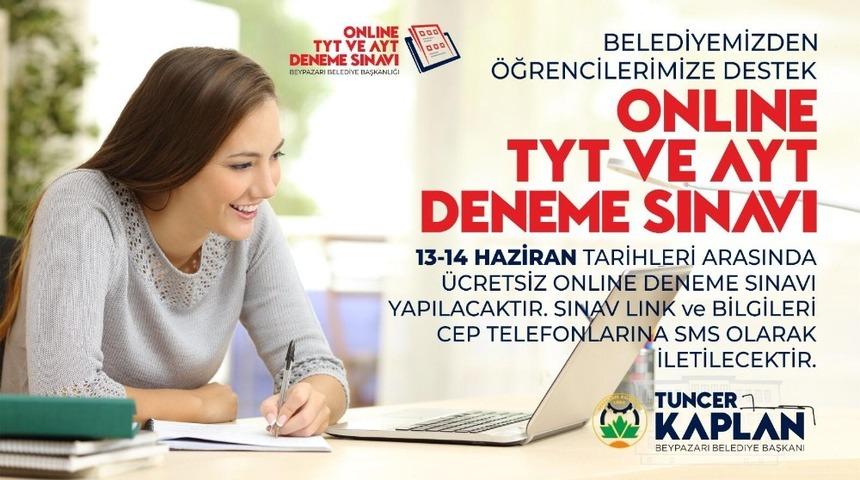 Beypazarı Belediyesi&rsquo;nden gen&ccedil;lere sınav desteği