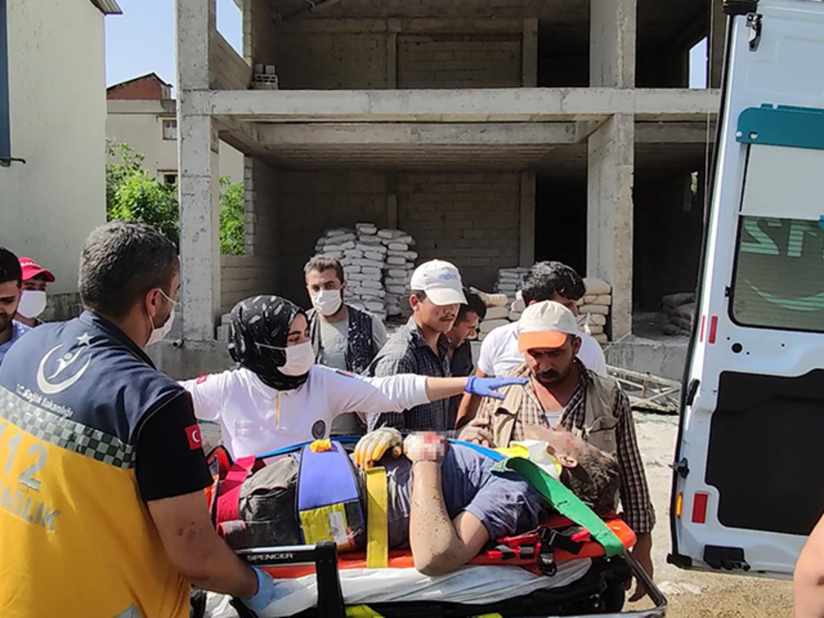 Korkun&ccedil; olay! İnşaat halindeki binada asans&ouml;r zemine &ccedil;akıldı