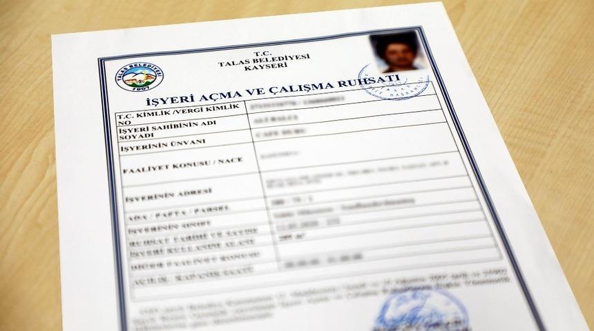 Talas&rsquo;ta 4 yeni iş yeri daha ruhsat aldı