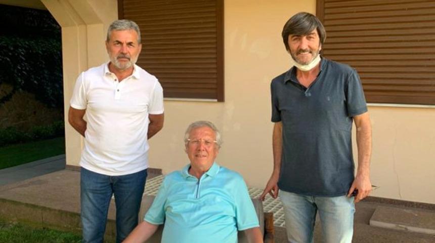 Aykut Kocaman ve Rıdvan Dilmen, Aziz Yıldırım'ı ziyaret etti