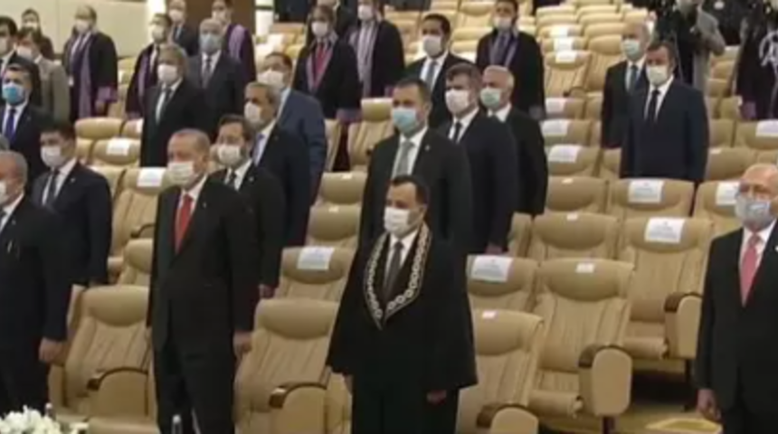 Anayasa Mahkemesi'nde yeni üye Basri Bağcı için yemin töreni