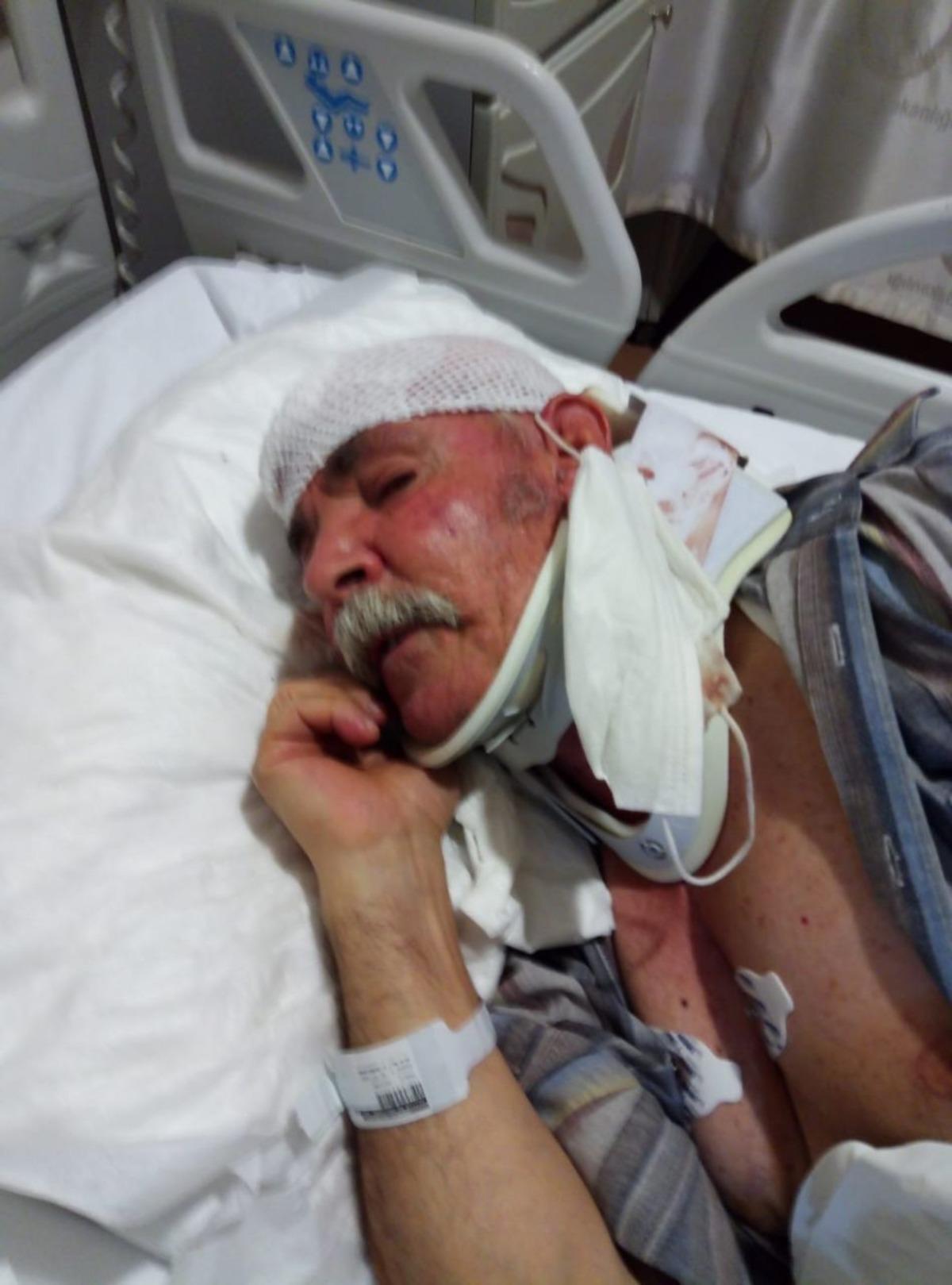 Tanımadığı kişinin yumruklu saldırısında yaralandı