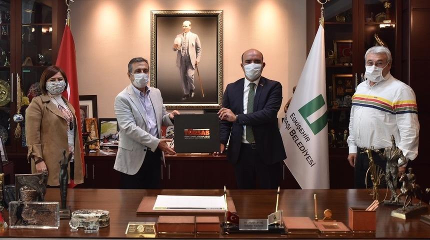 T&Uuml;RSAB&rsquo;dan Başkan Ata&ccedil;&rsquo;a ziyaret