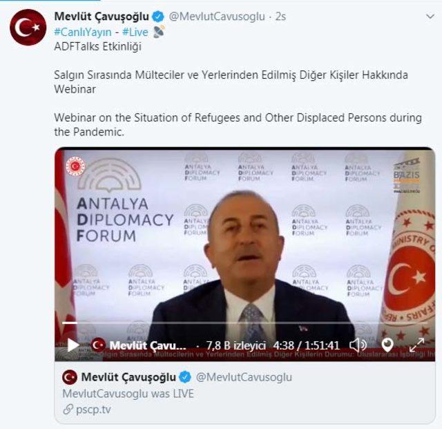 Bakan Çavuşoğlu: 125 ülkenin yardım talebini karşıladık