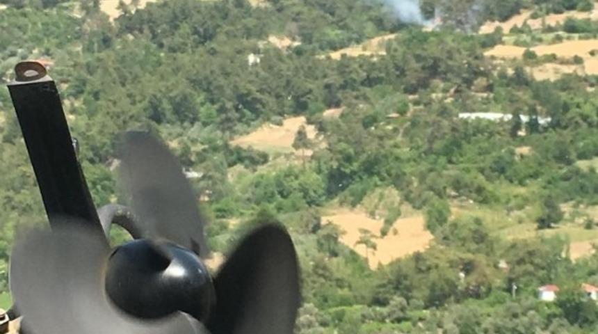 Seydikemer’de çıkan orman yangını büyümeden söndürüldü