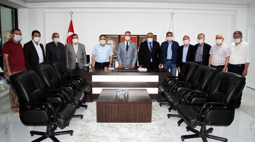 &Ccedil;ESOB Başkanı G&uuml;r İl Başkanı Ahlatcı&rsquo;yı ziyaret etti