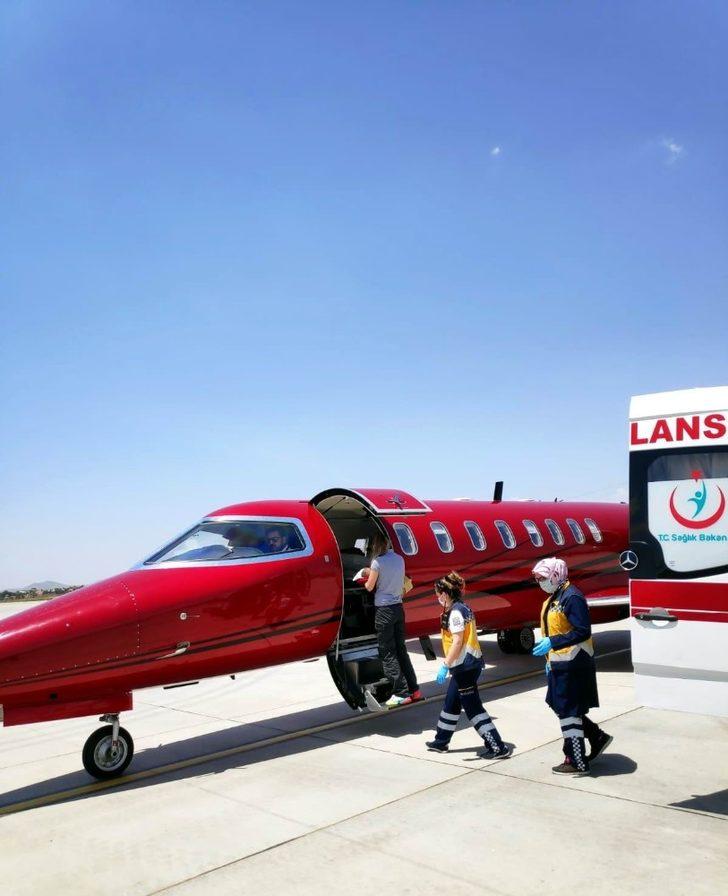 Kalp damar hastası 3 aylık bebek uçak ambulansla İstanbul’a sevk edildi G2