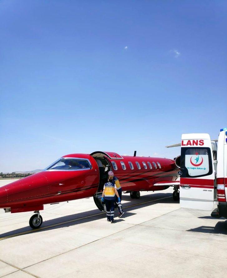 Kalp damar hastası 3 aylık bebek uçak ambulansla İstanbul’a sevk edildi G3