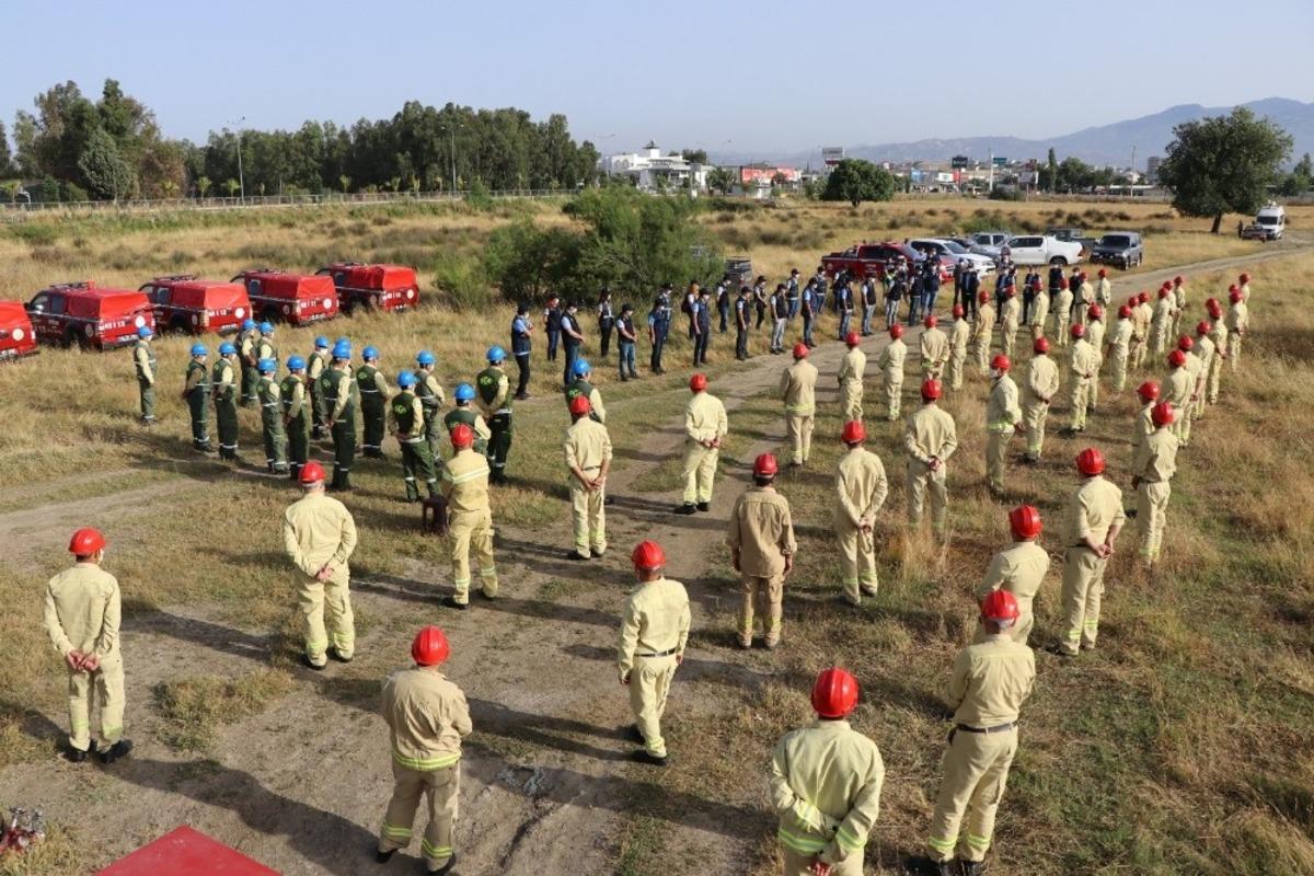 Orman yangın ekiplerine iş başı eğitimi verildi