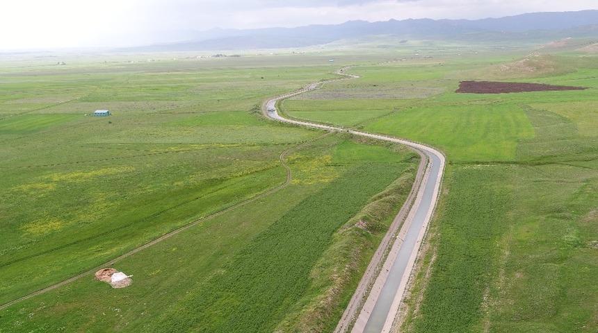 Ağrı’da 176 bin 210 dekar tarım arazisi sulanmaya başladı