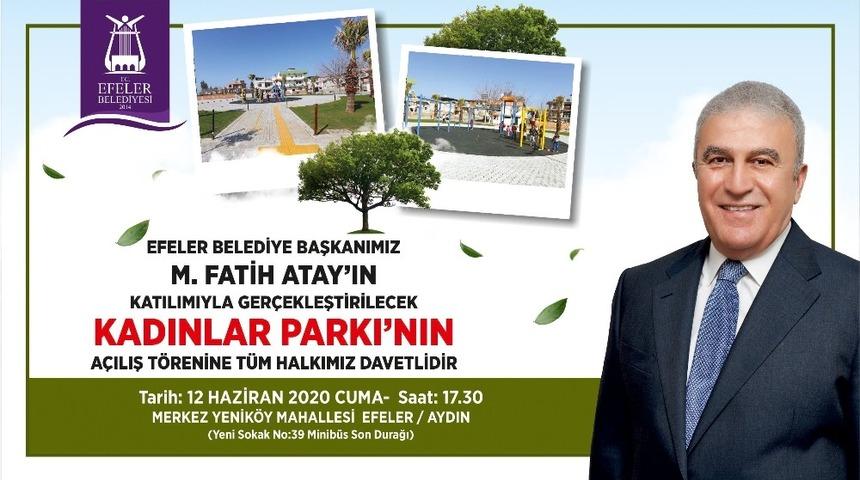 Efeler&rsquo;de Kadınlar Parkı a&ccedil;ılıyor