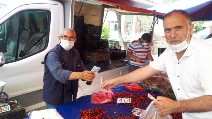 Emet’te ilk yerli kiraz pazar tezgahına indi G3