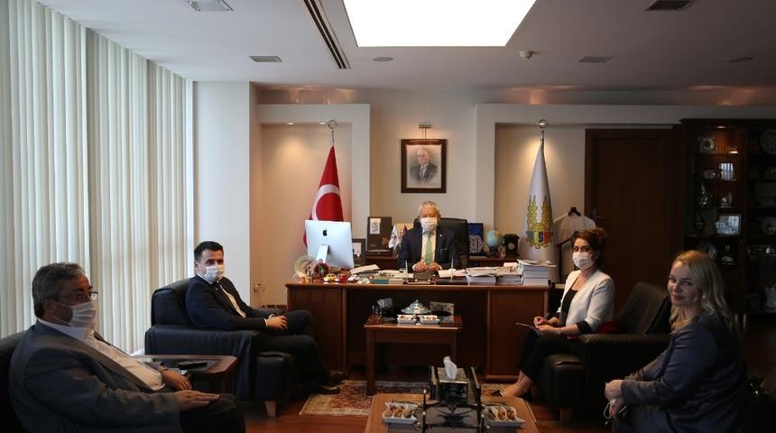 Karadağ heyeti ETSO&rsquo;yu ziyaret etti