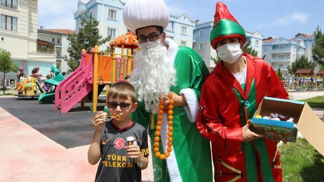 Nevşehir’de çocuklar için parklarda eğlence düzenlendi
