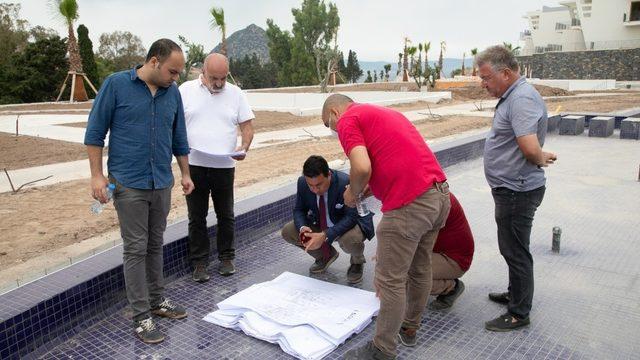 Başkan Aras, yapımı devam eden projeleri tek tek denetledi