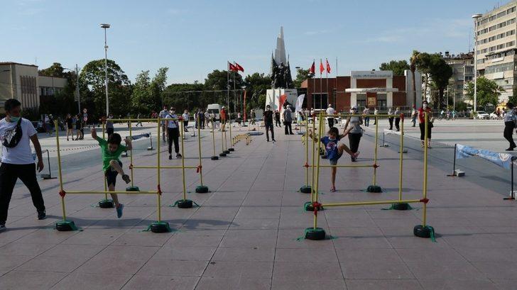 Çocuk ve gençler için spor parkuru düzenlendi G2